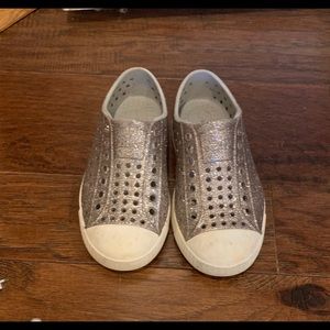 Metal bling native Jefferson shoes size 10
